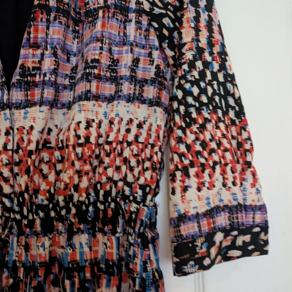 DR2 Vibrant Plaid and Abstract Dress Size Small - Picture 3 of 8